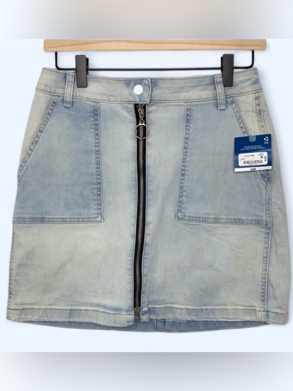 NWT Arizona Jean Co. Zip Up Denim Skirt